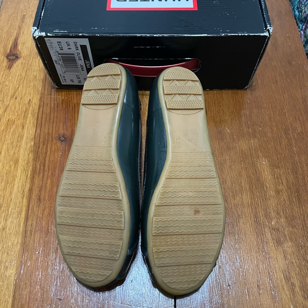 Hunter Jena Rain Flats - Size US 8 - **runs large - Picture 3 of 5